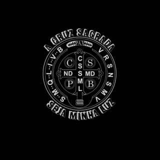 Nome do produto Camiseta Cruz  / Medalha de São Bento