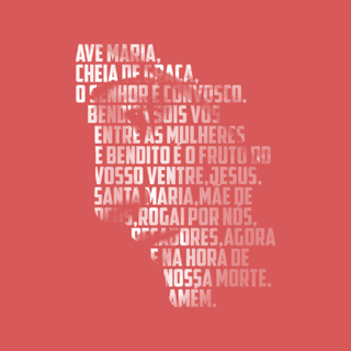 Nome do produto Camiseta Feminina Nossa Senhora de Fátima com Ave Maria