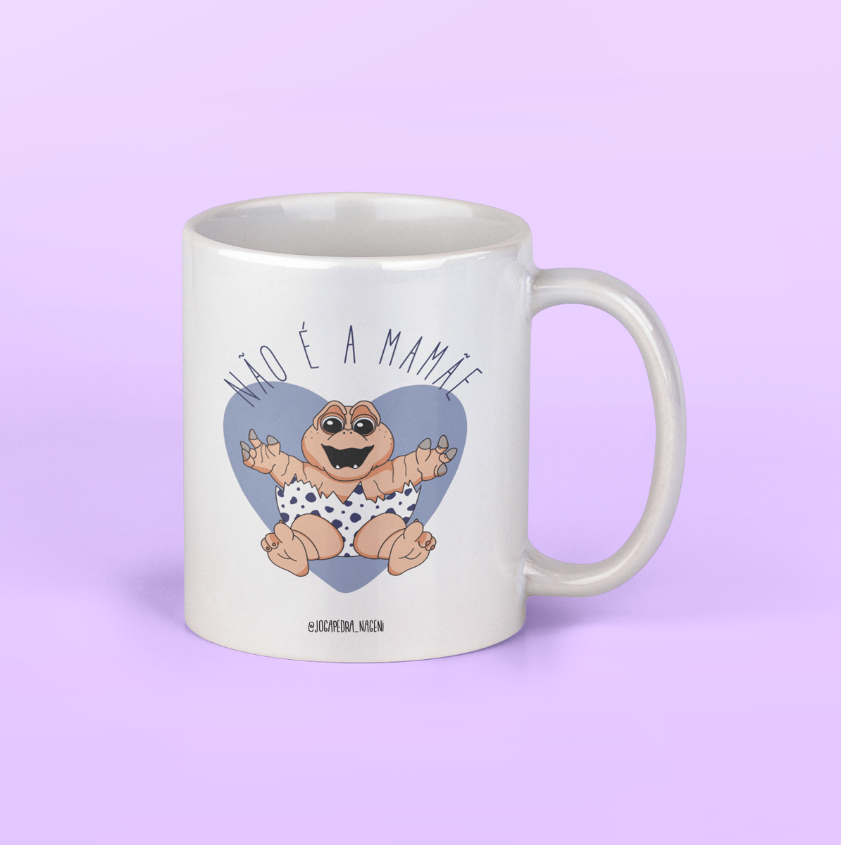 Nome do produto: Caneca babyssauro não é a mamãe 