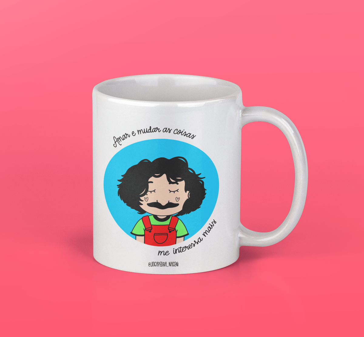 Nome do produto: Caneca belchior amar e mudar as coisas 