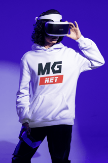 Nome do produto Moletom Canguru Branco MGN - Masculino