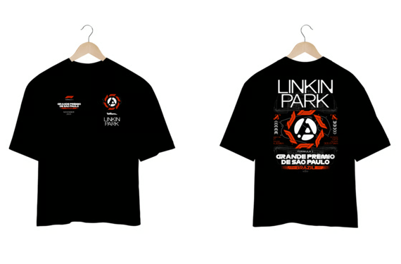 CAMISA OVERSIZED - GRANDE PRÊMIO DE SÃO PAULO F1 | LINKIN PARK