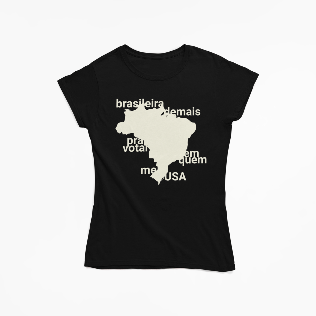 Nome do produto: Camisa BabyLook Prime - Brasileira Demais 