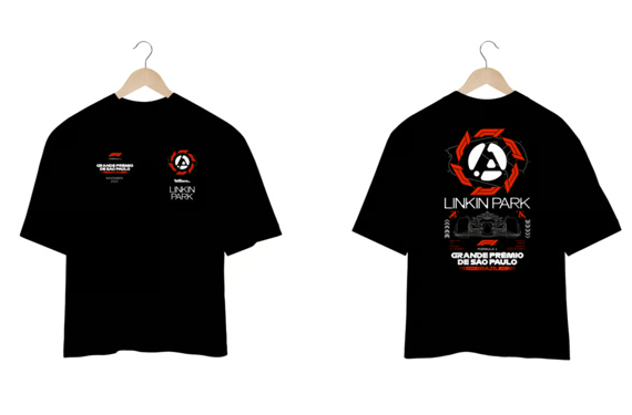 CAMISA OVERSIZED - F1 GRANDE PRÊMIO DE SÃO PAULO | LINKIN PARK