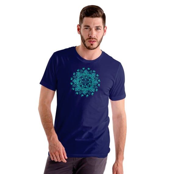 CAMISA MANDALA VERDE AGUA