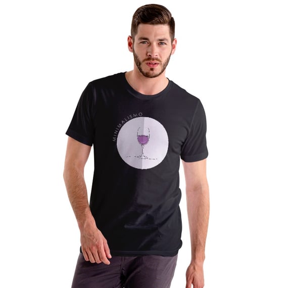 CAMISETA TAÇA DE VINHO MINIMALISTA 