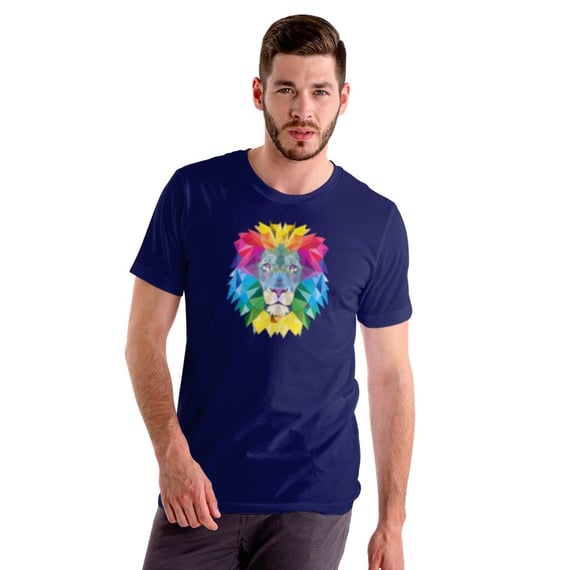 CAMISETA LEÃO COLORIDO