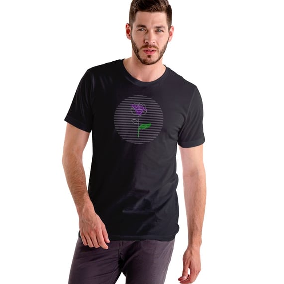 CAMISETA ROSA LISTRADA