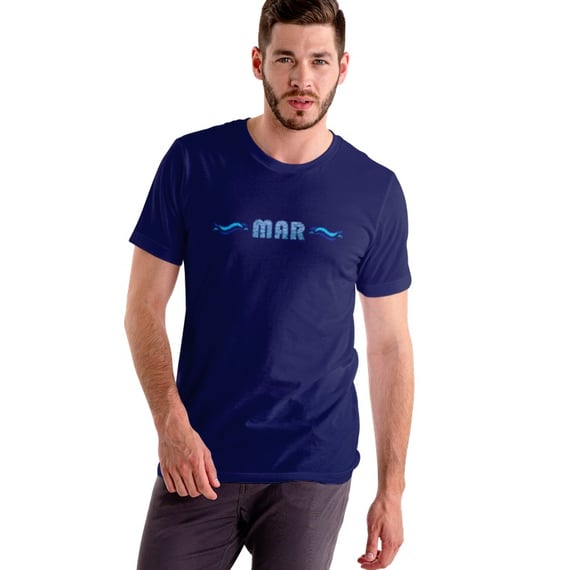 CAMISETA MAR azul