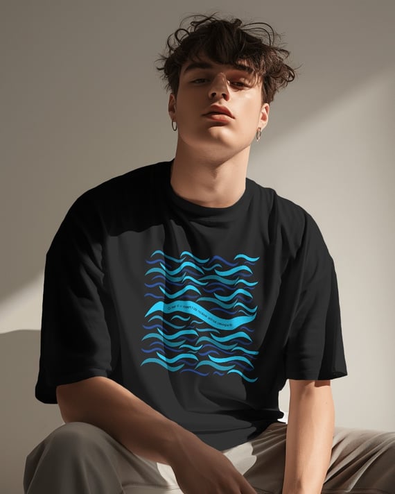 CAMISETA MAR + MENSAGEM 