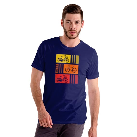 CAMISETA BIKE AMARELA E LARANJA